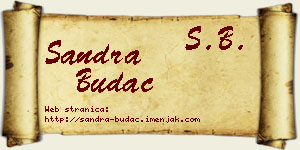 Sandra Budać vizit kartica